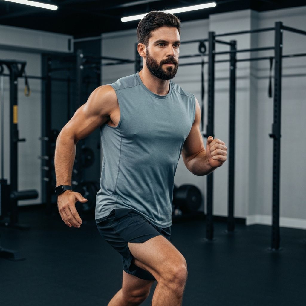 Energiczny mężczyzna prowadzący aktywny tryb życia